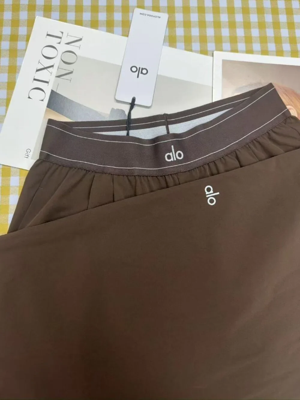 NWT Alo Yoga Suit Up Trouser Espresso 🌰🤎 Wide Leg Brown Pants Relaxed Fit